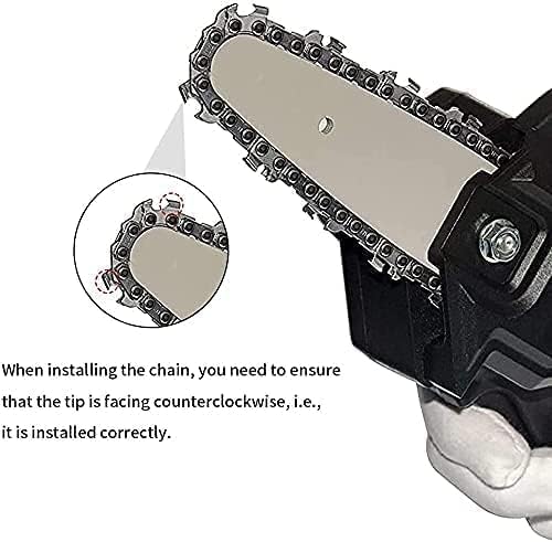 Cordless Mini Chainsaw | Rechargeable Portable Electric Wood Cutting Saw with Battery & Charger