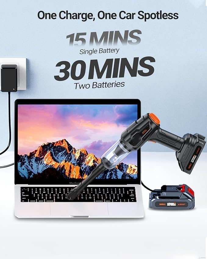 🚗⚡ Cordless 2-in-1 Car Vacuum & Air Blower Pro