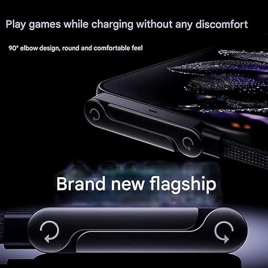 2-in-1 USB-C Fast Charging Cable Phone Stand – 240W PD Braided Type-C Cable with Foldable Holder