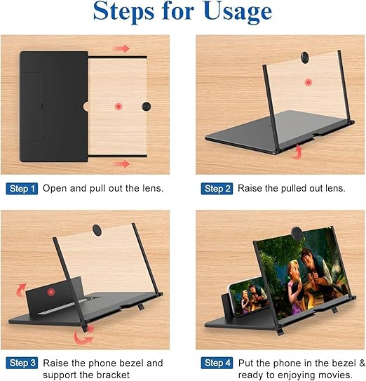 3D HD Mobile Screen Magnifier